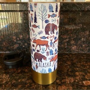 Alaska Wildlife Travel Tumbler - Hot/Cold Steel - Mint!